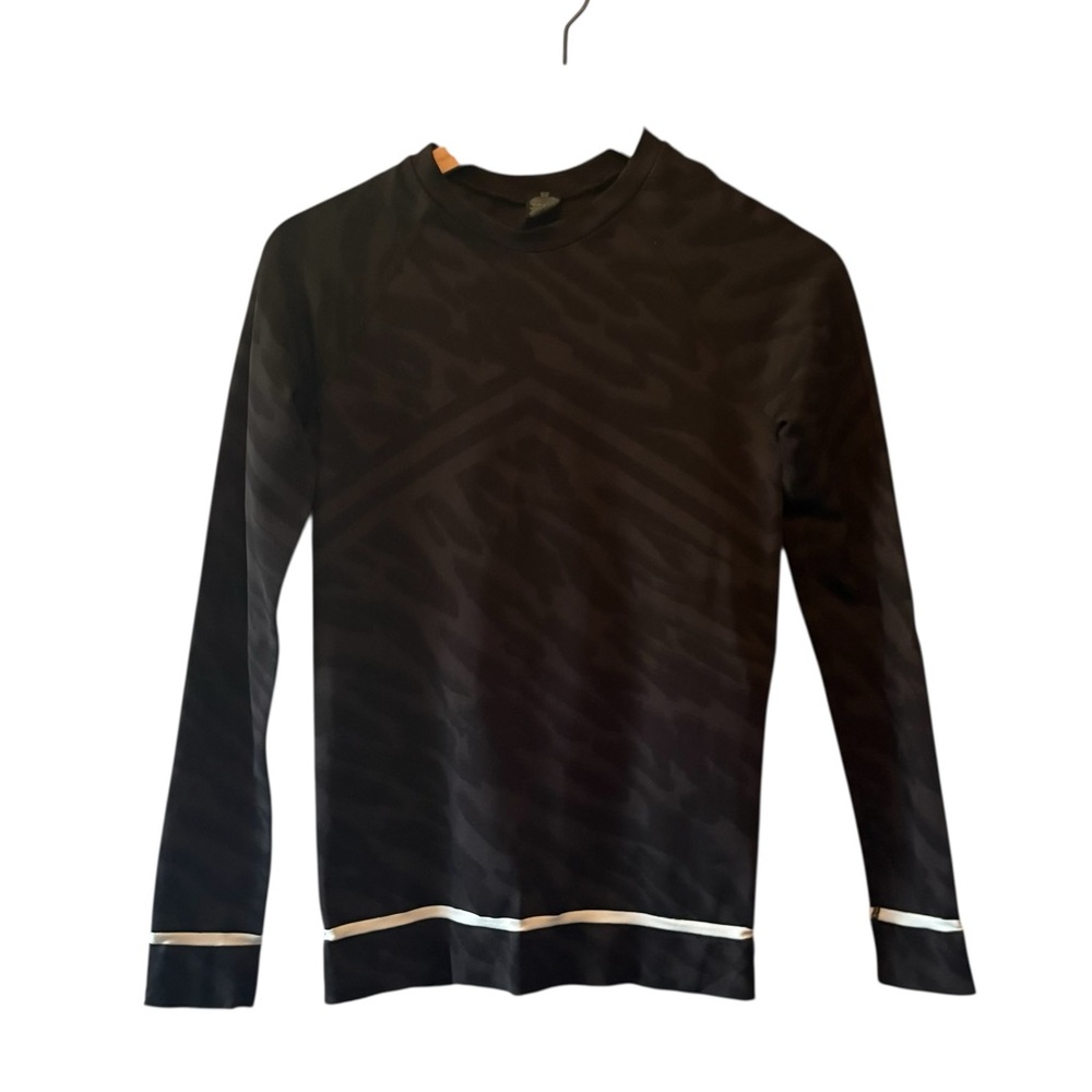Sweaty Betty London Animal Print Athletic Long‎ Sleeve Top Size 8/10